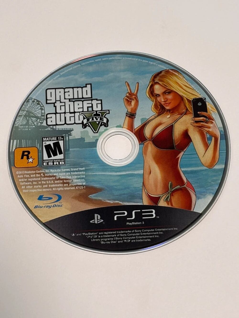 Grand Theft Auto V 5 (Sony PlayStation 3 PS3, 2013) Game Disc Only